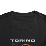 1970 Torino Toddler T-Shirt – Bright Orange Muscle Car Design