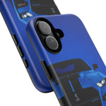 Blue Mustang Art Phone Case, GT500 American Muscle Car Tough Cover for Men