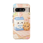 Milk Cookie Phone Case Cute Food Kawaii Tough Cover Gift Art