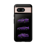 MK4 Supra Phone Case Purple, Three-View Vector Cover