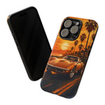 Orange Corvette C3 Stingray Sunset Palms Phone Case