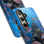 Snapper Reef Phone Case, Sunlit School Ocean Fishing Tough Cover
