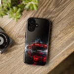Z06 C8 Phone Case, Red Smoke Studio Reflection Cover