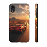 C8 Desert Highway Sunset Phone Case Tough Case for Corvette Drivers