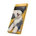Sheepdog Hair Flip Phone Case Funny Dog Lover Gift
