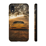C5 Z06 Corvette Phone Case, Yellow Golden Hour Trail Cover