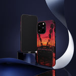 Black Gold Trans Am Sunset Tough Phone Case - Palm Boulevard Art