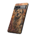 Border Terrier Earthy Watercolor Art Tough Phone Case