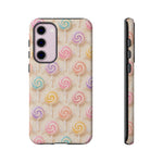 Pastel Swirl Lollipops Tough Case | Candy Pattern Phone Cover
