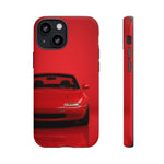 Red Miata Phone Case, NA MX5 90s JDM Roadster Tough Cover