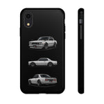 Silver Hakosuka Skyline Classic Sports Car Tough Phone Case for JDM Fans