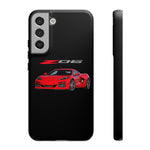 Red C8 Z06 Illustration Phone Case for Vette Owners | Tough Cover