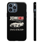 R34 Skyline GT-R JDM Rising Sun Tough Phone Case Cover Gift