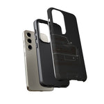 Black 1969 Corvette Art Phone Case, C3 Stingray Sports Car Tough Cover