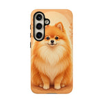 Pomeranian Tiny Fox Fluffy Art Tough Phone Case