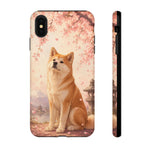 Akita Cherry Blossom Phone Case Sakura Dog Lover Gift