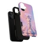 Praying Cherub Statue halo Vaporwave Aesthetic phone case