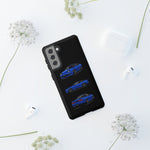 Blue 180SX JDM Sports Car Phone Case Tough Multi View