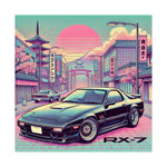 RX-7 Poster Pastel Tokyo JDM Vaporwave Retro Wall Art