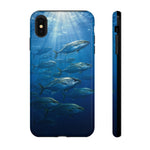 Amberjack School Phone Case, Open Water Sunlight Tough Cover