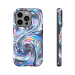 Chrome Metallic Swirl  Art Tough Phone Case