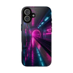 Neon Future Subway Station Tough Phone Case Cover Gift Art