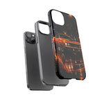 Orange Cuda Phone Case, Rainy City Night Muscle Car Tough Cover