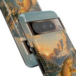 Leaping Golden Trout Lake Scene phone case | Tough Cover