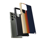 Retro Rainbow Stripe Phone Case | Tough Phone Case