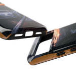 Skyline GT-R R34 White Nurburgring Speed Art Tough Phone Case