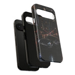 370Z City Prowl Tough Phone Case Black Sports Car at Night