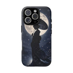 Geisha Parasol Moonlight Art Tough Phone Case
