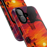 Basketball Court Sunset Phone Case | Tough Phone Case