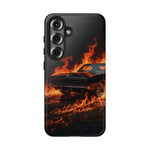 Black Charger Classic Muscle Flames Tough Phone Case Cover Gift