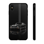 Nova SS Phone Case, Black 68 Muscle Car Silver Stripe Studio Cover