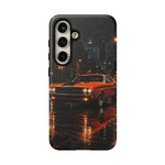 Challenger RT Phone Case, Rainy City Night Muscle Car Tough Cover