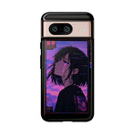 Melancholy Anime Girl Phone Case Vaporwave Tough Case