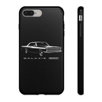 Vintage Galaxie 500 Phone Case | Classic Car Illustration, Black
