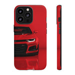 Red Camaro Phone Case, ZL1 American Muscle Car Tough Cover for Men, Gift
