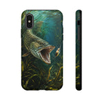 Northern Pike Phone Case, Weed Bed Fishing Strike Cover, Gift