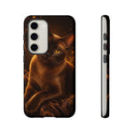 Burmese Golden Sable Portrait Art Tough Phone Case
