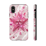 Pink Glitter Star Tough Case | Sparkle Phone Case
