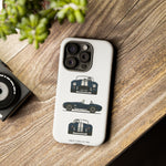 1966 Cobra Blue White Stripe Roadster Tough Phone Case Cover