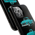 Turquoise 1955 Stepside Pickup Truck Tough Phone Case - 3 View