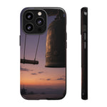 Temple Bell Sunset Phone Case Japan Zen Tough Case