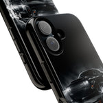 Black Sports Car Illustration 2023 Challenger SRT phone case | Car Drift Reflection