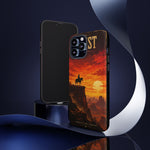 Western Sunset Cowboy Phone Case | Rugged Protective Cover