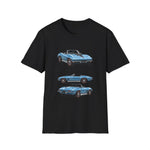 Blue Classic 1967 Corvette Convertible T-Shirt | Sports Car Illustration