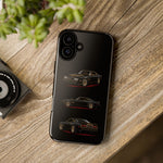 Trans Am Phone Case Black Gold, Three-View Vector Tough Cover