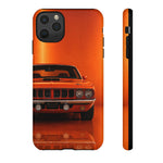 Orange Cuda Phone Case, 71 Classic Muscle Car Tough Cover